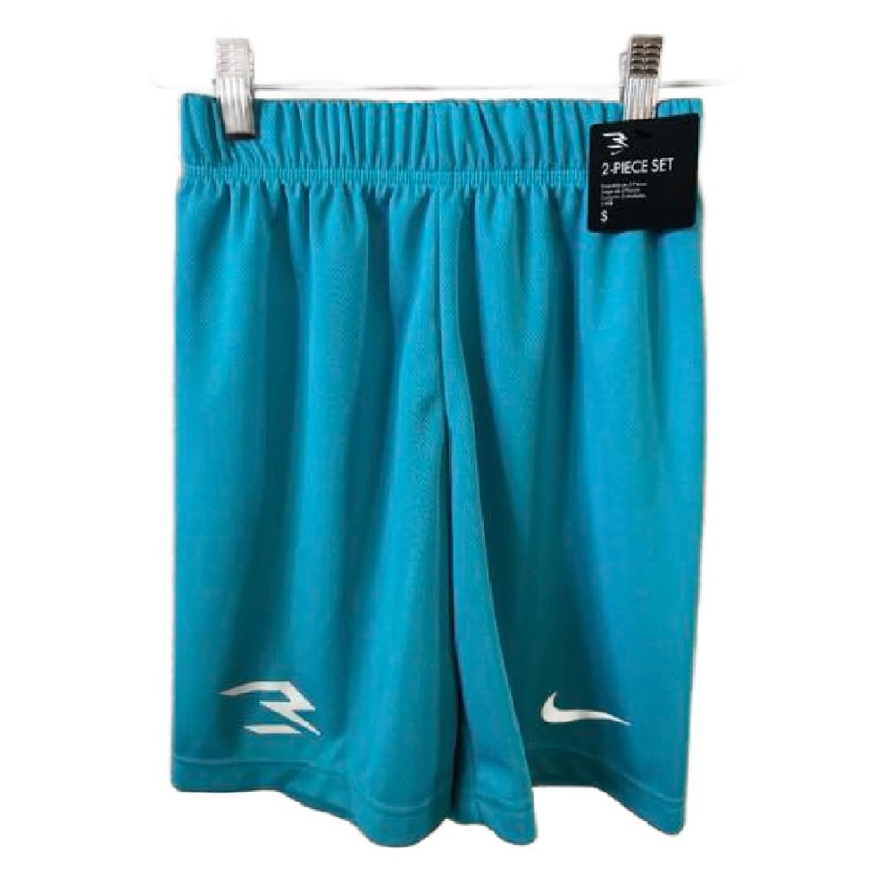Nike 3Brand Big Kids Boys Basketball Shorts Color: Chlorine Blue Size S NWT